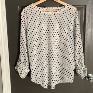 3/4 Sleeve Polka Dot shirt